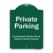 Signmission Private Parking Unauthorized Vehicles Will Towed Owner Expense Alum Sign, 18" L, 24" H, GW-1824-9776 A-DES-GW-1824-9776 - alternate 1